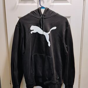 Puma Men's Black Hoodie Sweater